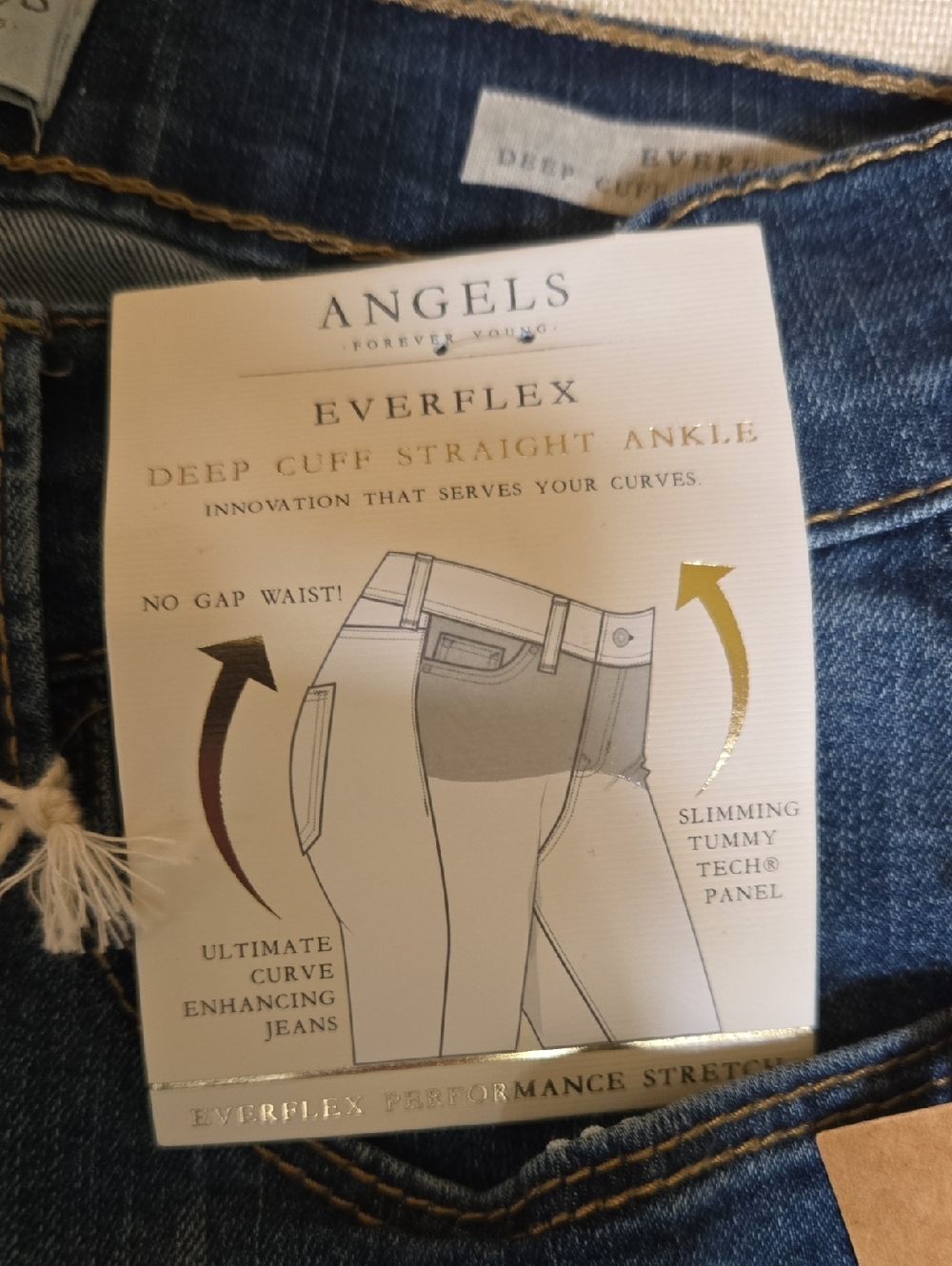 Angel's Forever Young Women's Signature Crop Jeans - Picture 7 of 12
